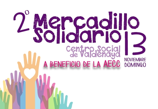 13 de noviembre. Desde las 10.00 h. Mercadillo Solidario de Valdenaya a beneficio de AECC. En el Centro Social de Valdenaya. 